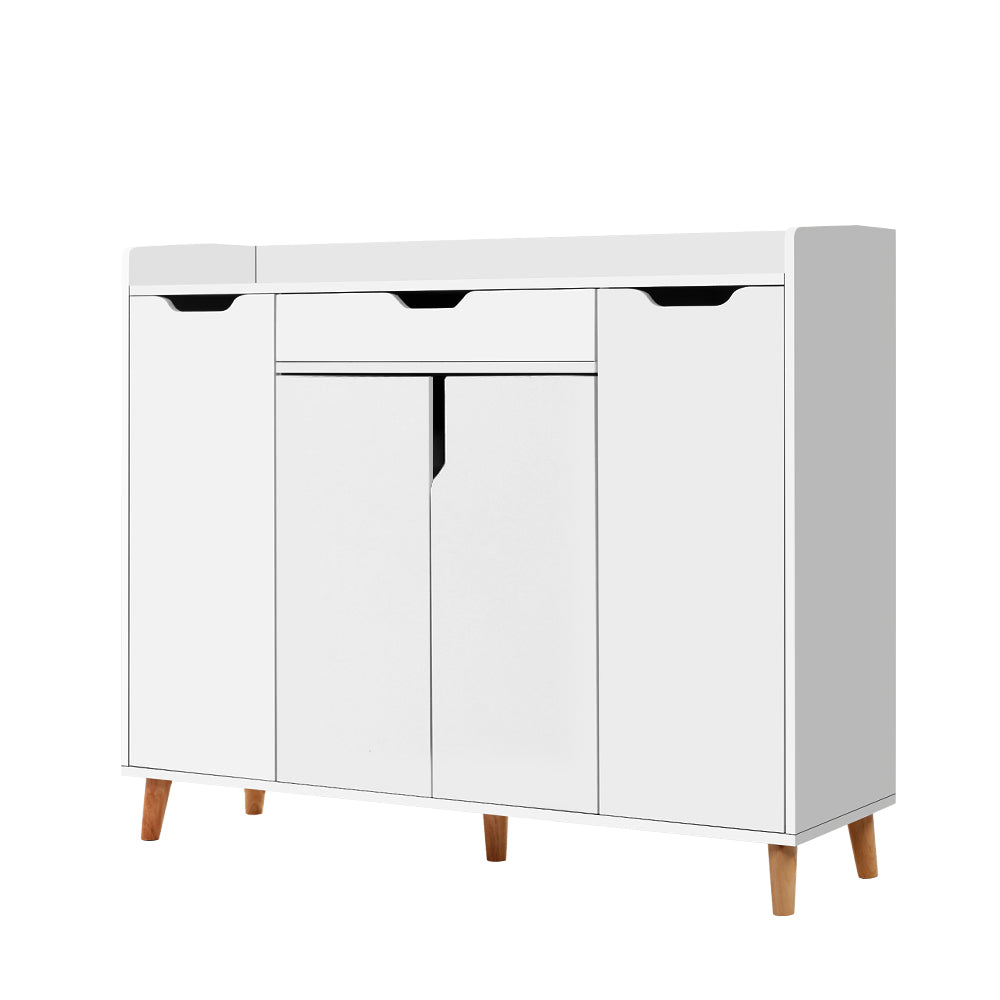 Artiss Shoe Cabinet Shoes Storage Rack 120cm Organiser White Drawer Cupboard Artiss