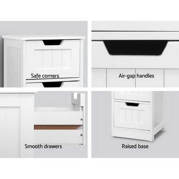 Artiss Storage Cabinet Chest of Drawers Dresser Bedside Table Bathroom Stand Artiss