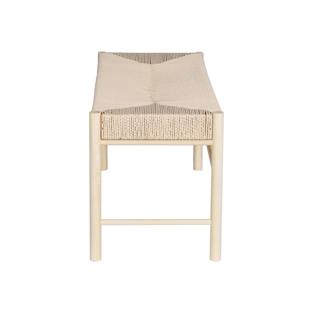 Artiss Dining Bench Paper Rope Seat Stool Chair Wooden Furniture Natural 100cm Artiss
