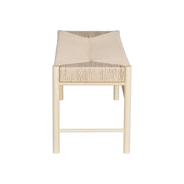 Artiss Dining Bench Paper Rope Seat Stool Chair Wooden Furniture Natural 100cm Artiss