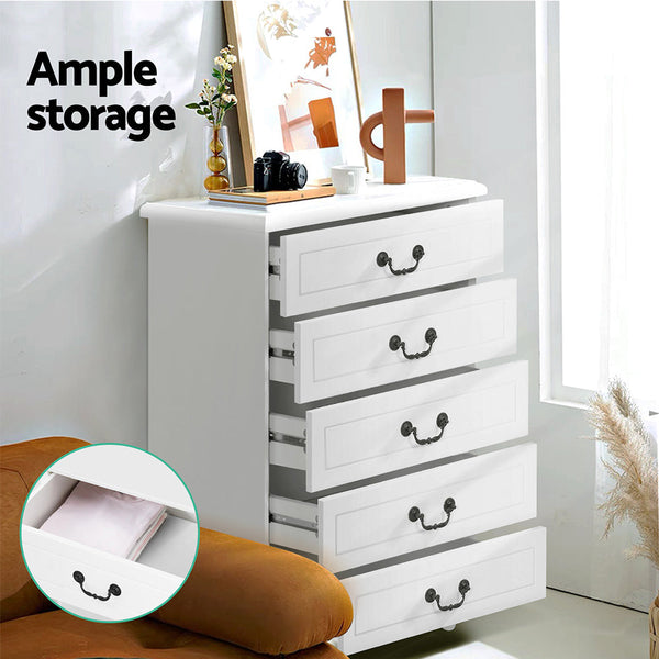 Artiss Chest of Drawers Tallboy Dresser Table Bedside Storage Cabinet Bedroom Artiss
