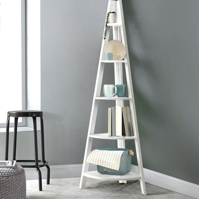 Artiss 5 Tier Corner Ladder Display Shelf Home Storage Plant Stand Bookshelf