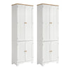 Artiss 2x Buffet Sideboard Pantry Cabinet Cupboard 6-Tiers Storage Shelves BERNE