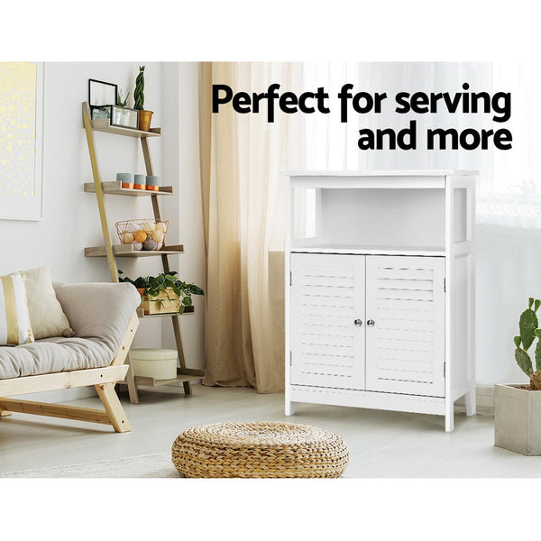 Artiss Buffet Sideboard Cabinet Kitchen Bathroom Storage Cupboard Hallway White Shelf Artiss