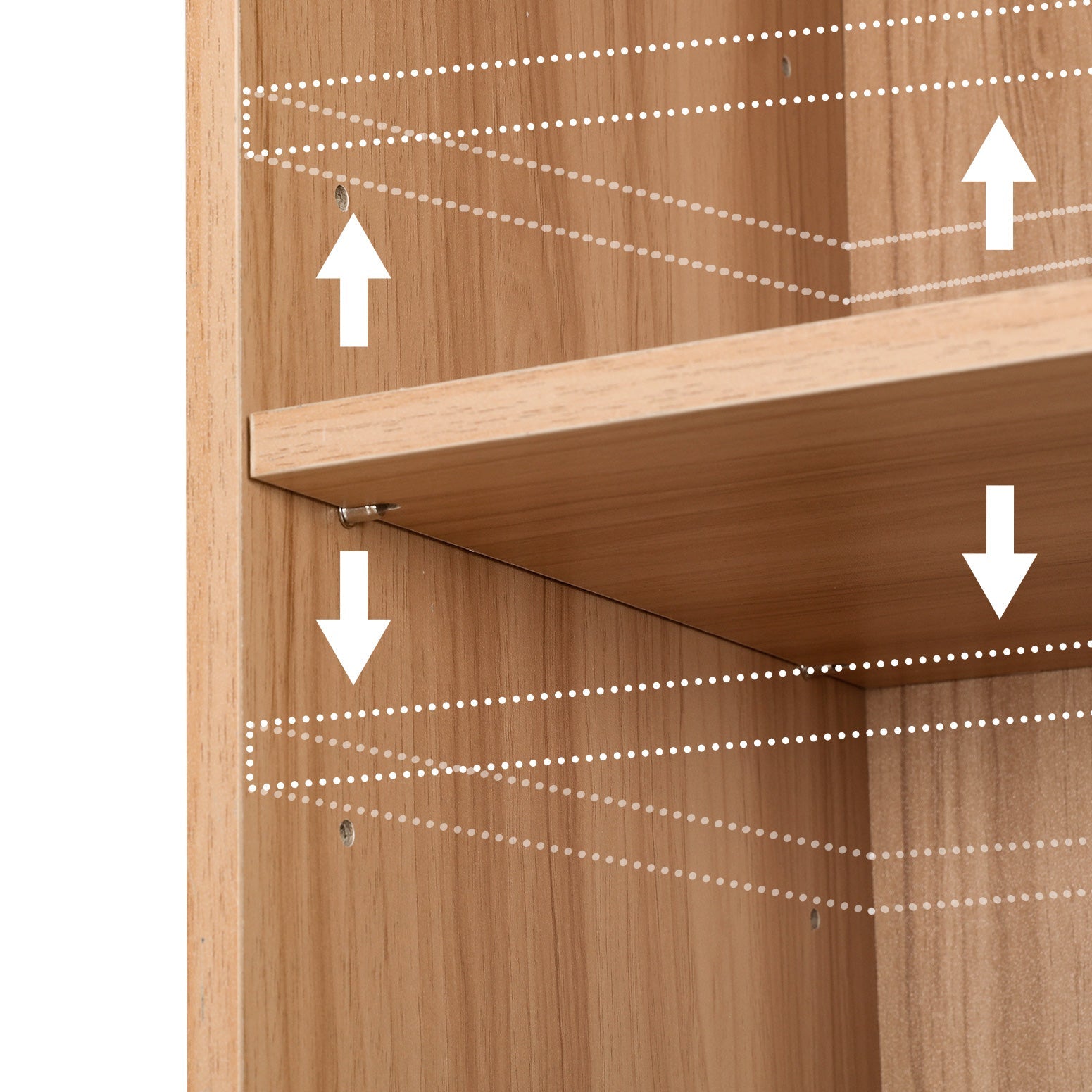 Artiss Bookshelf 7 Tiers MILO Pine Artiss