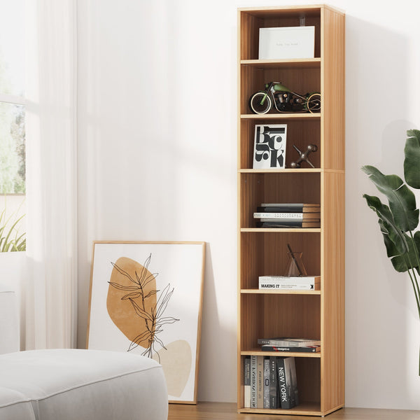Artiss Bookshelf 7 Tiers MILO Pine Artiss