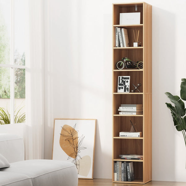 Artiss Bookshelf 8 Tiers MILO Pine Artiss