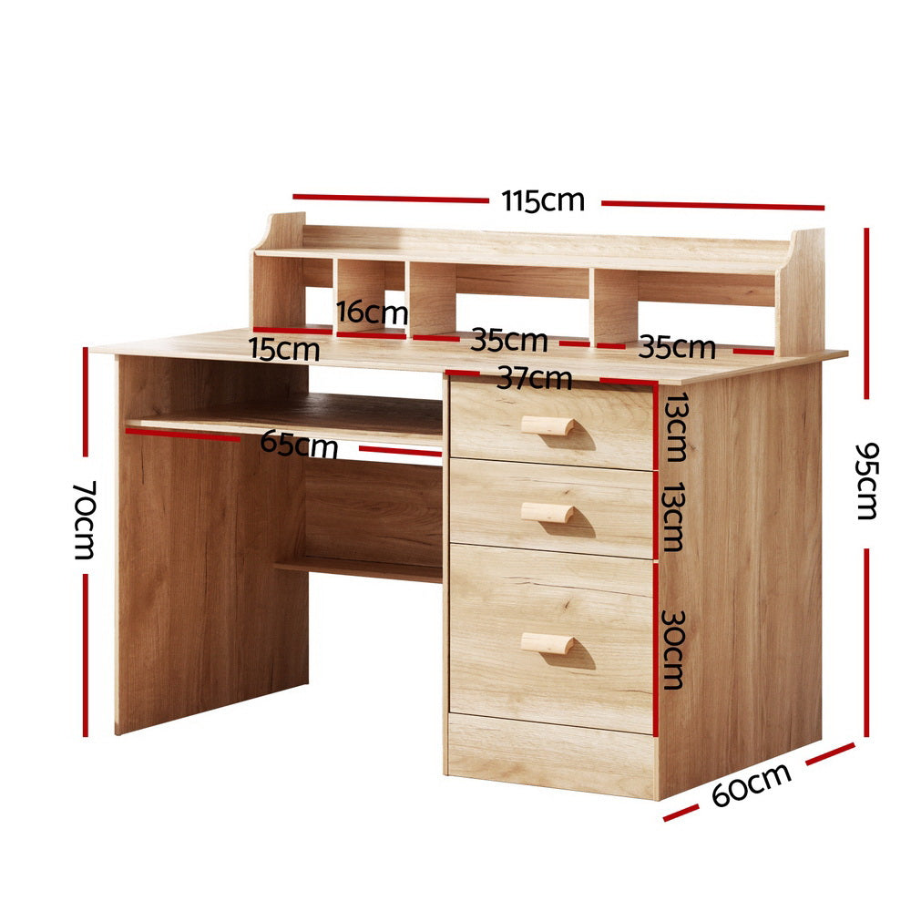 Artiss Computer Desk Office Study Desks Table Shelf Drawer Artiss