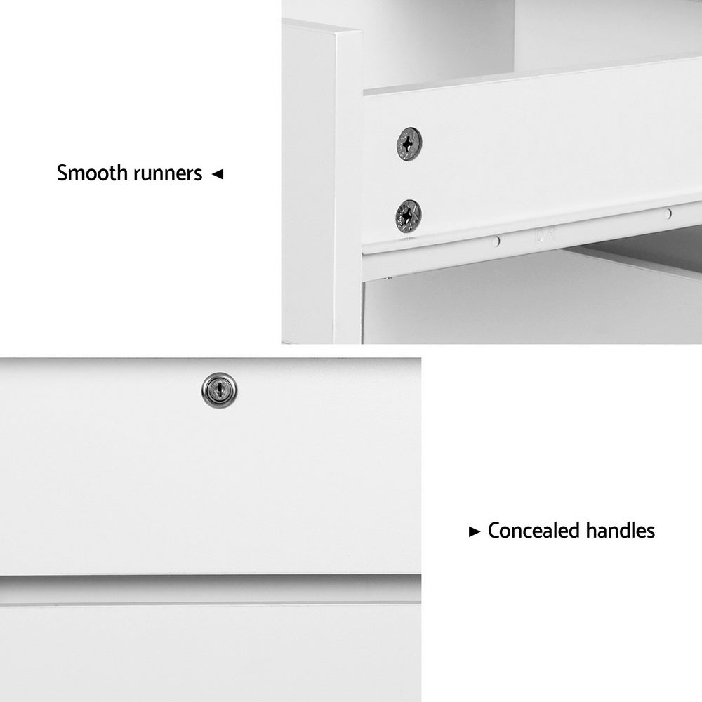 Artiss Computer Desk Office Study Desks Table Drawer Bookshelf Cabinet Artiss