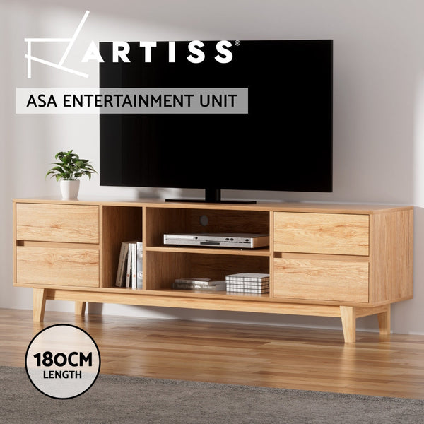Artiss Entertainment Unit Stand TV Cabinet Storage Drawer Shelf 180cm Wooden Artiss
