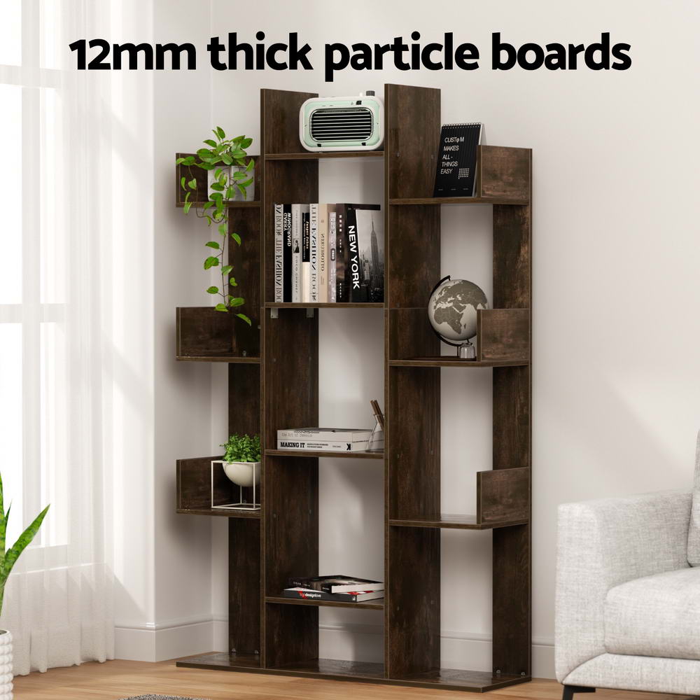 Artiss Tree-Shaped Bookshelf ROMI Walnut Artiss