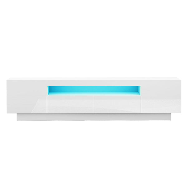 Artiss TV Unit Entertainment Unit Storage Drawer RGB LED 180cm White Artiss