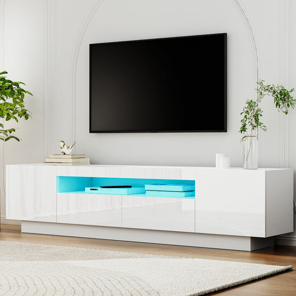 Artiss TV Unit Entertainment Unit Storage Drawer RGB LED 180cm White Artiss