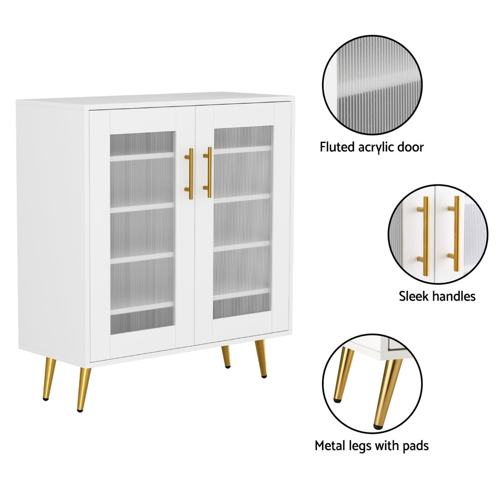 Artiss Shoe Rack 5-tier 20 Pairs Storage LED Light Does Not Apply