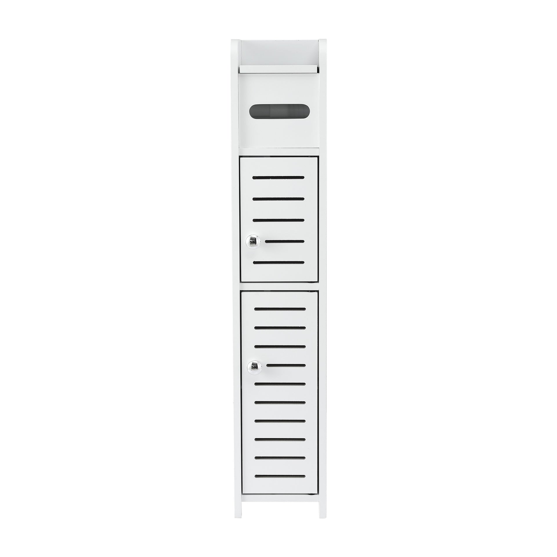 Artiss Bathroom Storage Cabinet 3-Tier Slim Toilet Paper Holder Organizer White Awezingly