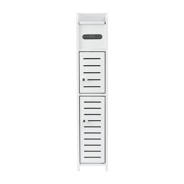 Artiss Bathroom Storage Cabinet 3-Tier Slim Toilet Paper Holder Organizer White Awezingly