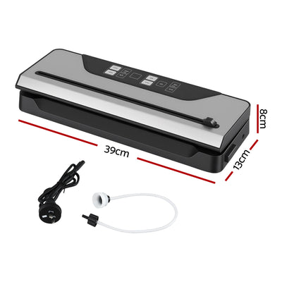 Devanti Food Vacuum Sealer Machine Auto Seal Slide Cutter 9 Modes Marinate Black