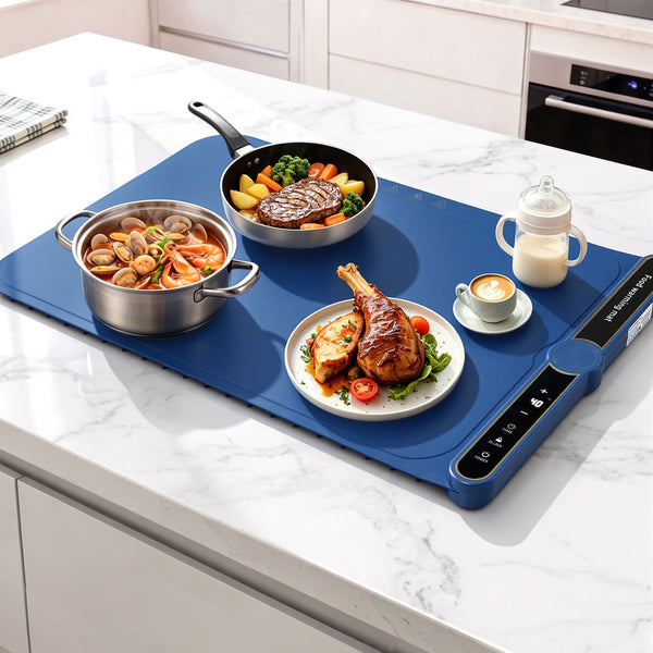 Devanti Food Warming Mat 60 x 38cm Electric Food Warmer With Timer Devanti