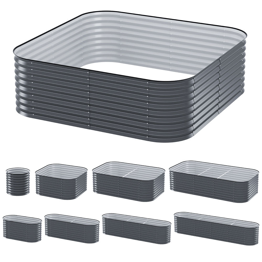 Green Fingers Garden Bed 9 In 1 Modular Planter Box 56CM height Greenfingers