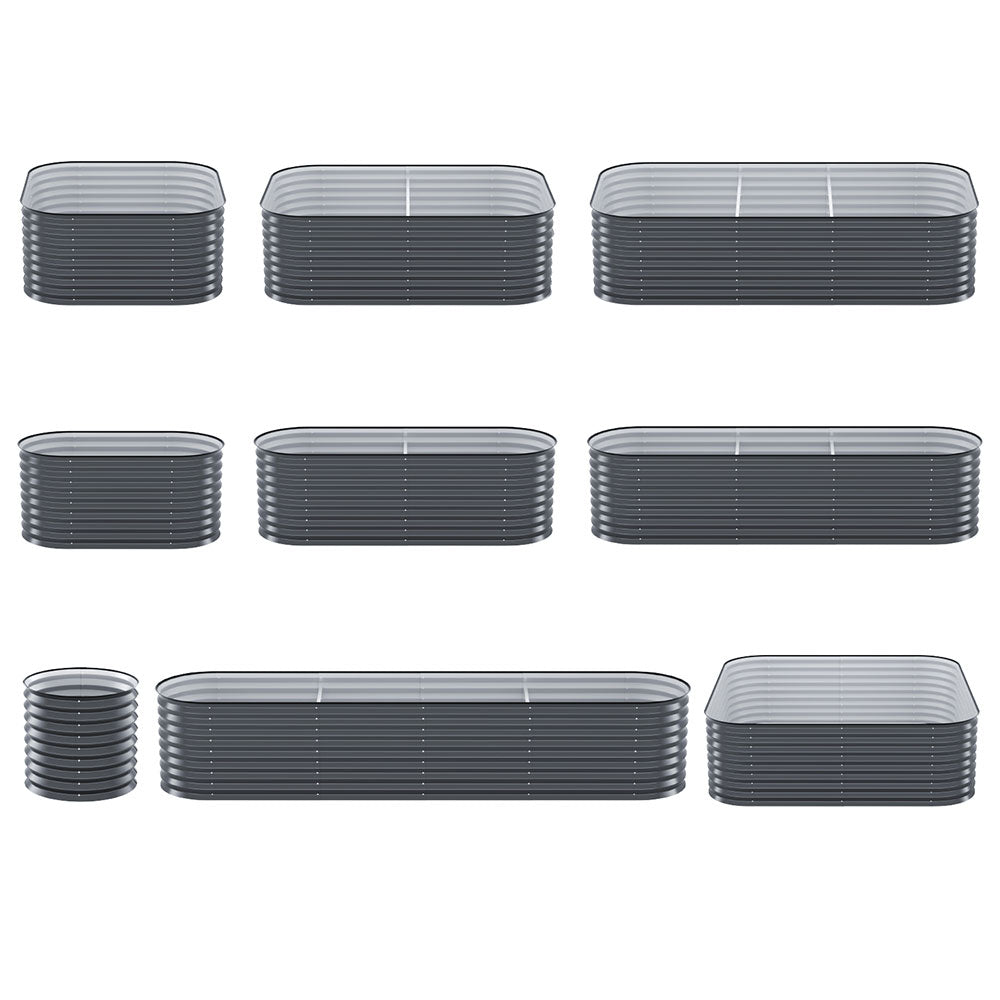 Green Fingers Garden Bed 9 In 1 Modular Planter Box 56CM height Greenfingers