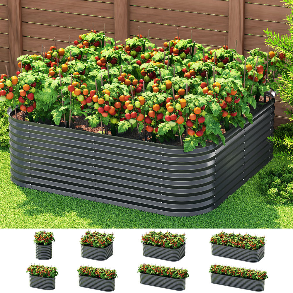 Green Fingers Garden Bed 9 In 1 Modular Planter Box 56CM height Greenfingers