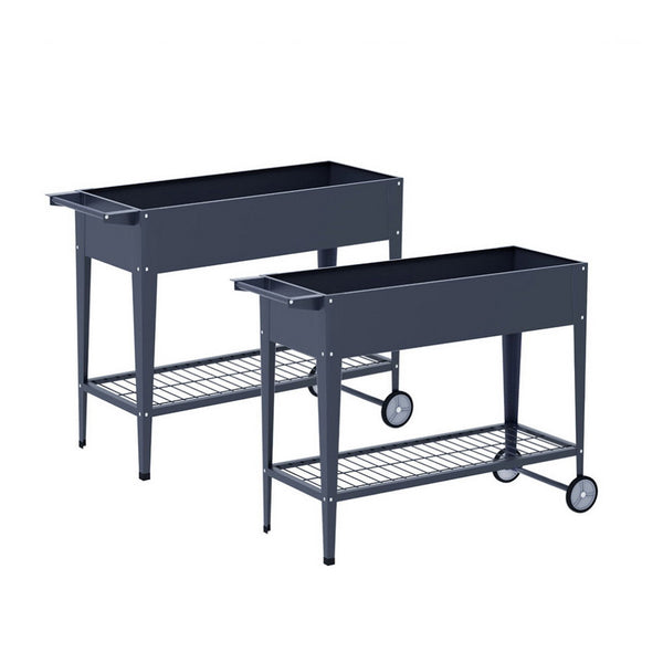 Green Fingers Raised Garden Bed x2 Elevated 100X40X80cm Planter Box Raised Container Herb Awezingly