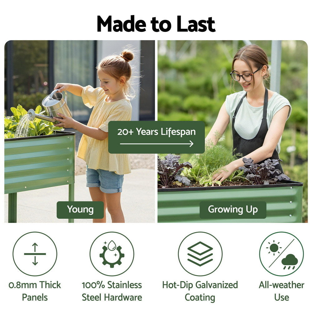 Green Fingers Elevated Raised Garden Bed Greenfingers