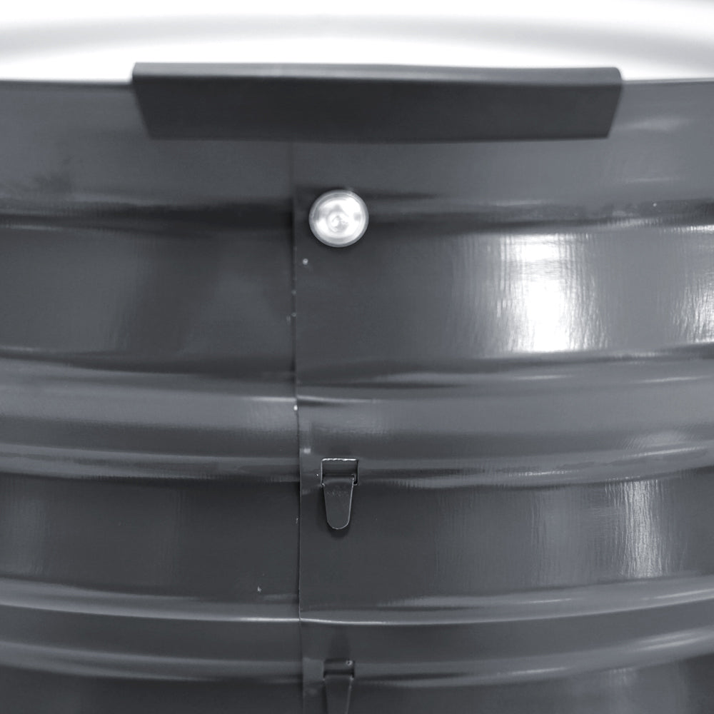 Green Fingers Garden Bed 90X45cm Round Latches Planter Box Raised Galvanised Herb Greenfingers