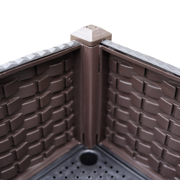 Green Fingers Garden Bed 120x40x36cm PP Planter Box Raised Container Growing Herb Greenfingers