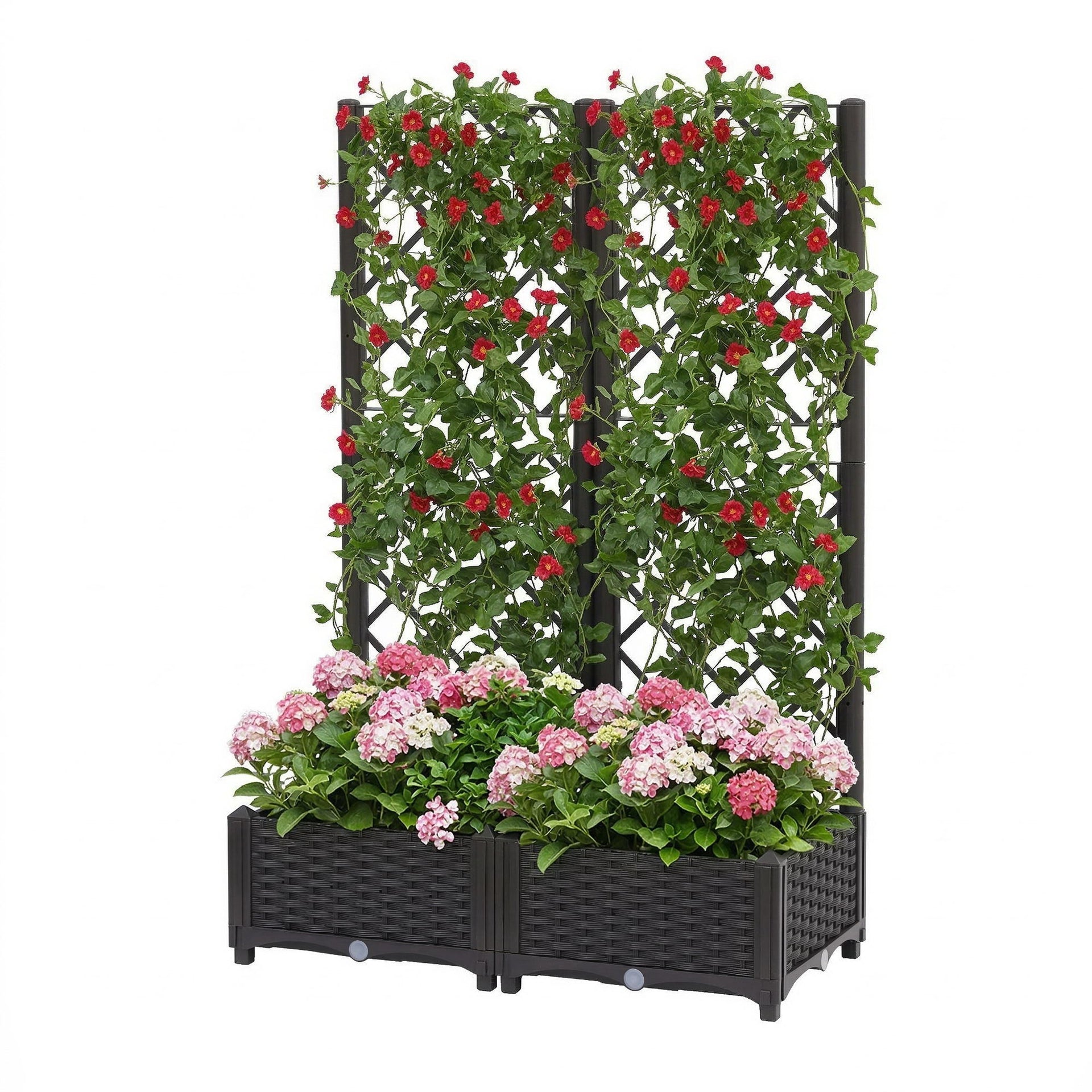 Green Fingers Raised Garden Bed Vertical Planter Self Watering Large Elevated Veggie Box 80x40x122cm Awezingly