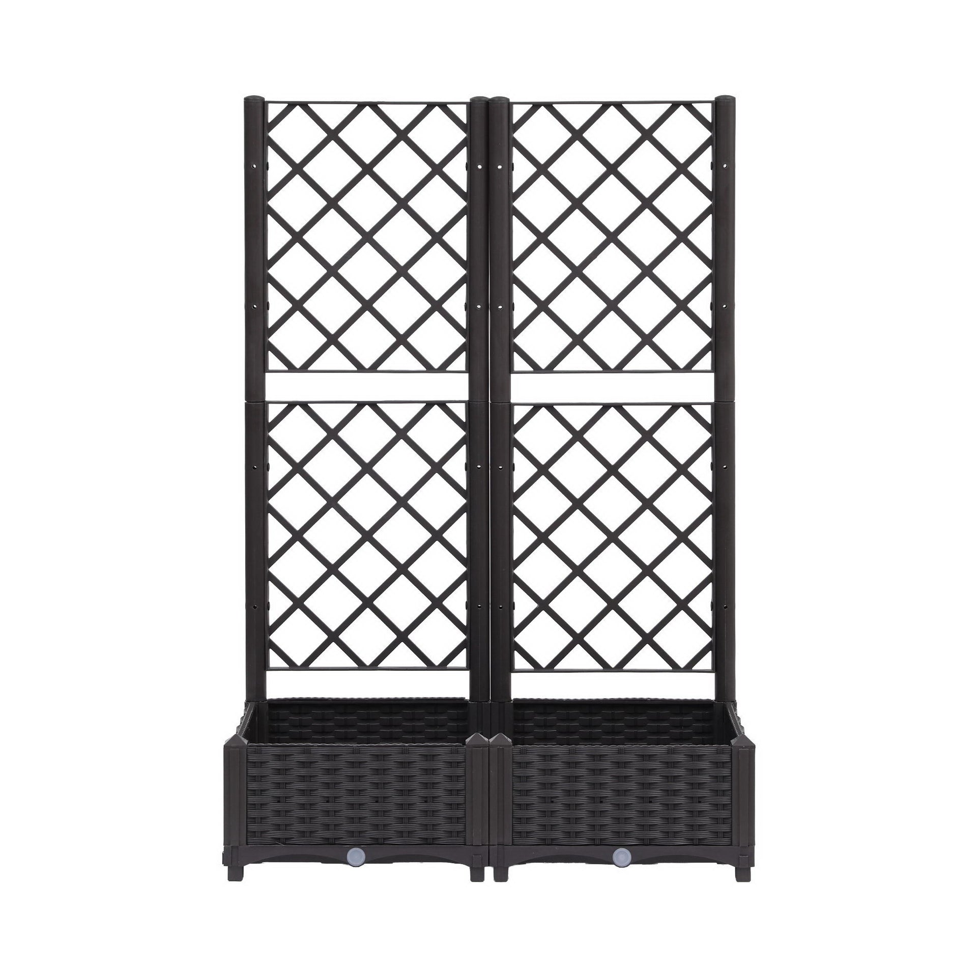 Green Fingers Raised Garden Bed Vertical Planter Self Watering Large Elevated Veggie Box 80x40x122cm Awezingly