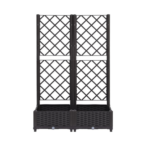 Green Fingers Raised Garden Bed Vertical Planter Self Watering Large Elevated Veggie Box 80x40x122cm Awezingly