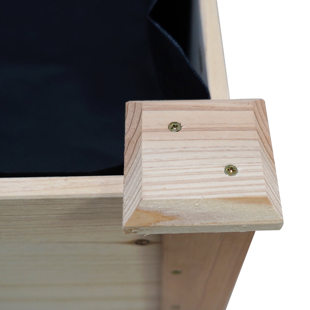 Green Fingers Garden Bed Elevated 120x60x80cm Wooden Planter Box Raised Container Greenfingers