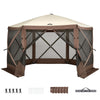 Instahut Gazebo Pop Up Tent 3.6x3.6m Outdoor Marquee Camping Screen w/Curtain Net