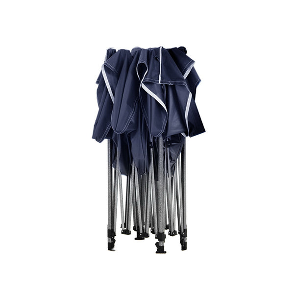 Instahut Gazebo Pop Up Marquee 3x3 Folding Tent Gazebos Camping 500D Oxford Navy Awezingly