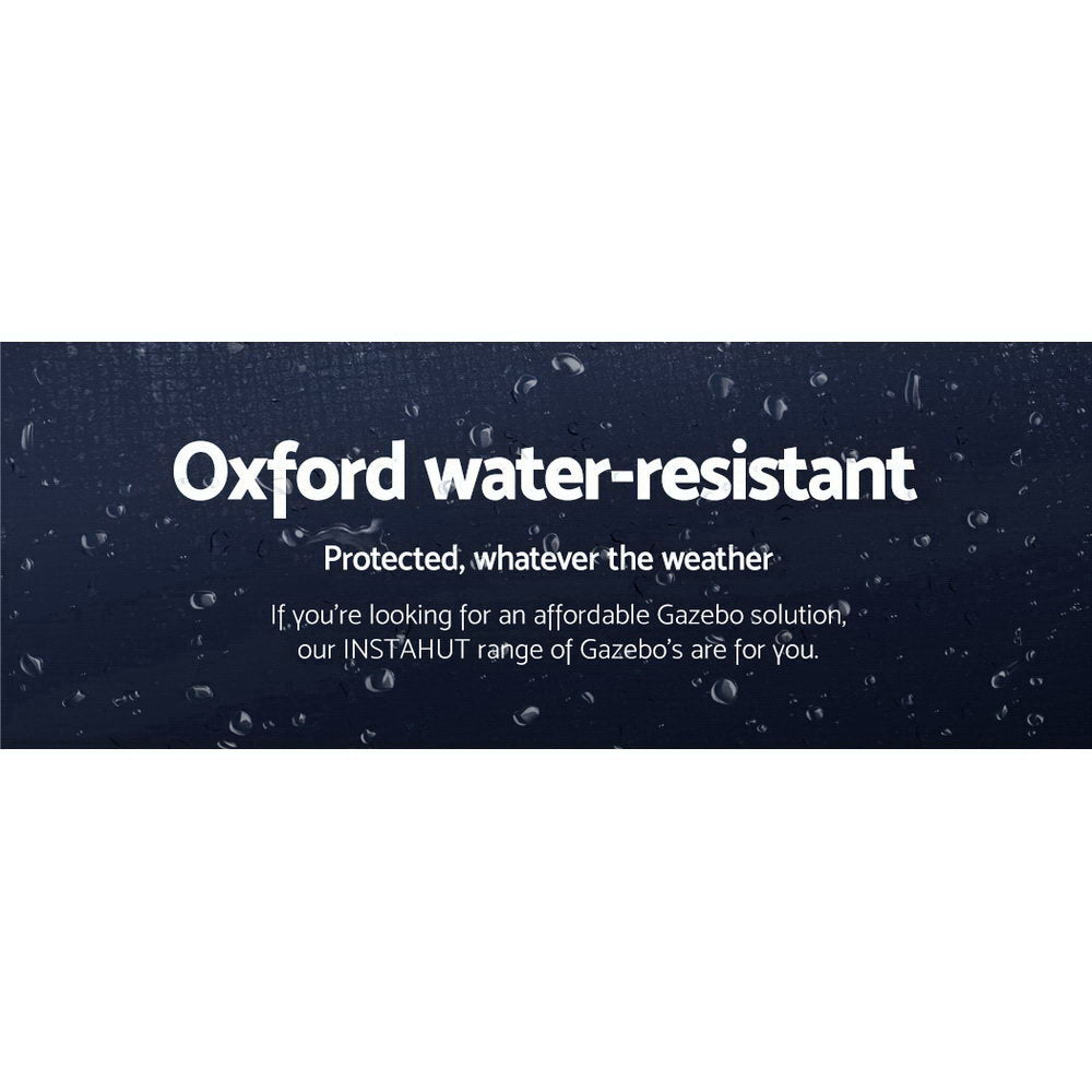 Instahut Gazebo Pop Up Marquee 3x6 Folding Tent Gazebos Camping 500D Oxford Navy Awezingly