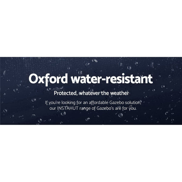 Instahut Gazebo Pop Up Marquee 3x6 Folding Tent Gazebos Camping 500D Oxford Navy Awezingly