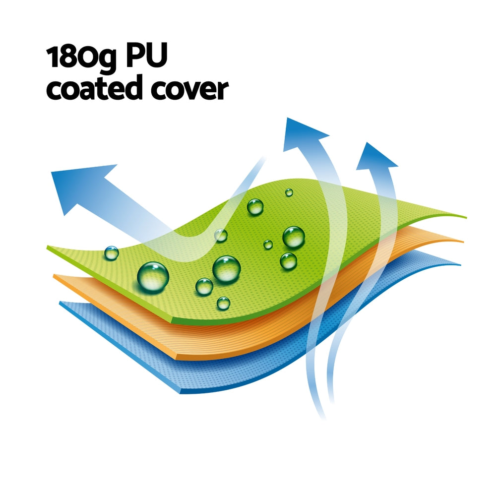 Instahut Gazebo Outdoor BBQ Grill Patio Garden Marquee Shade Shelter Shelf Hooks Grey Awezingly