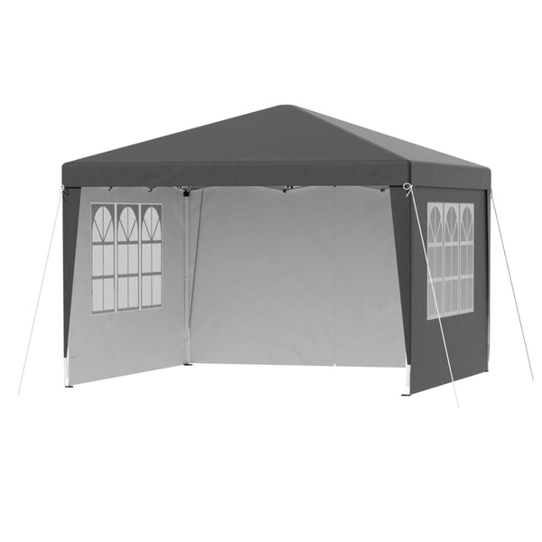 Instahut Gazebo 3x3 Pop Up Marquee Folding Tent Wedding Gazebos Camping Outdoor Shade Canopy Gray Awezingly