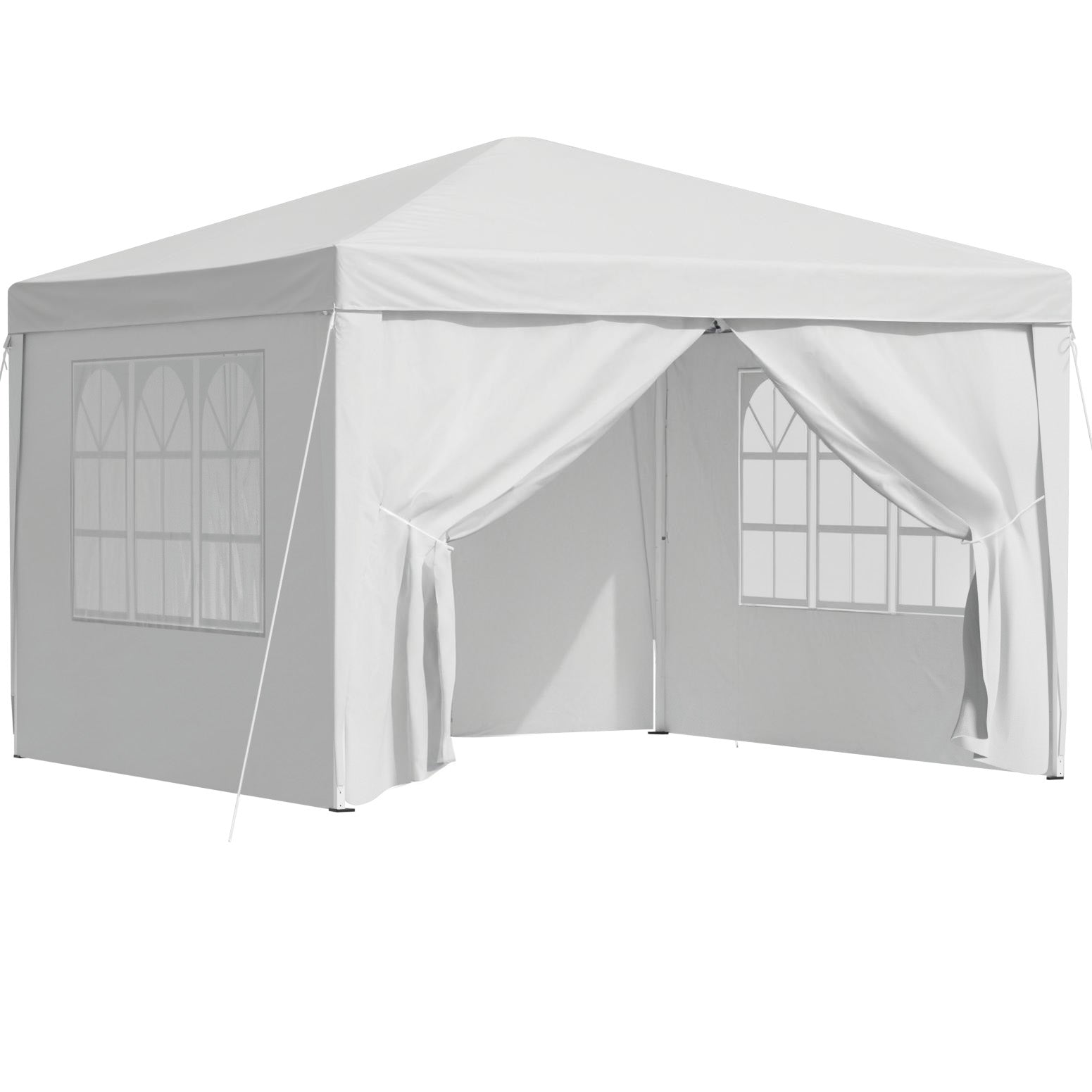 Instahut Gazebo 3x3 Pop Up Marquee Folding Tent Wedding Gazebos Camping Outdoor Canopy White Awezingly