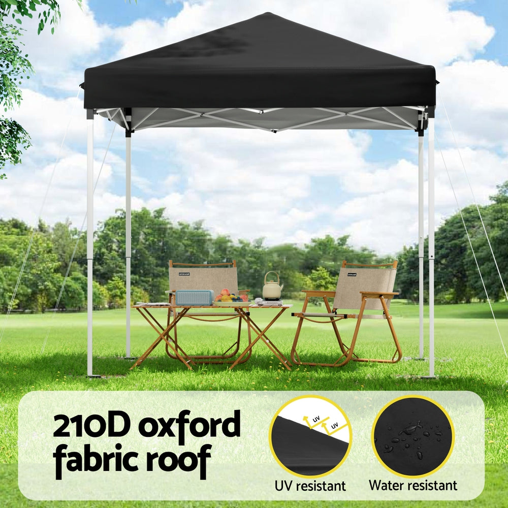 Instahut Gazebo 2x2m Outdoor Patio Garden Marquee Shade Black Awezingly