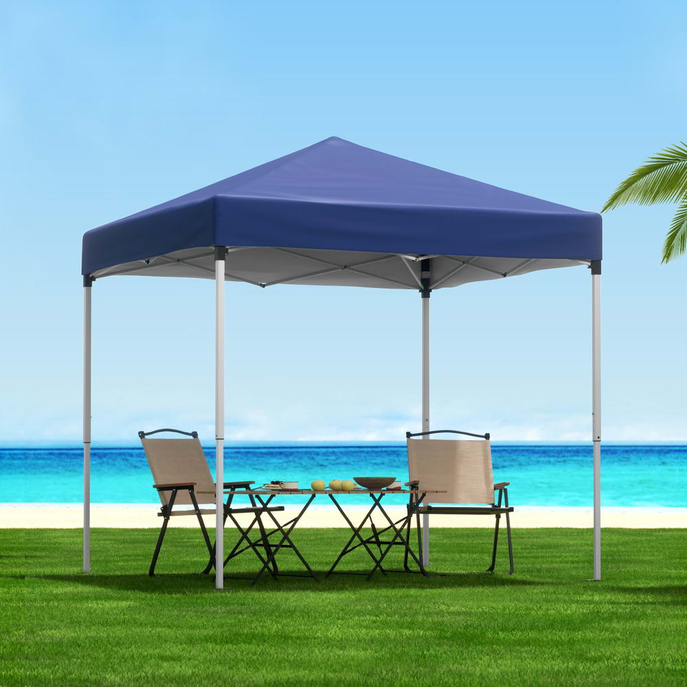 Instahut Gazebo 2x2m Outdoor Patio Garden Marquee Shade Blue Instahut
