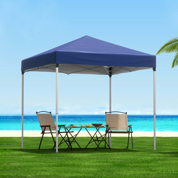 Instahut Gazebo 2x2m Outdoor Patio Garden Marquee Shade Blue Instahut