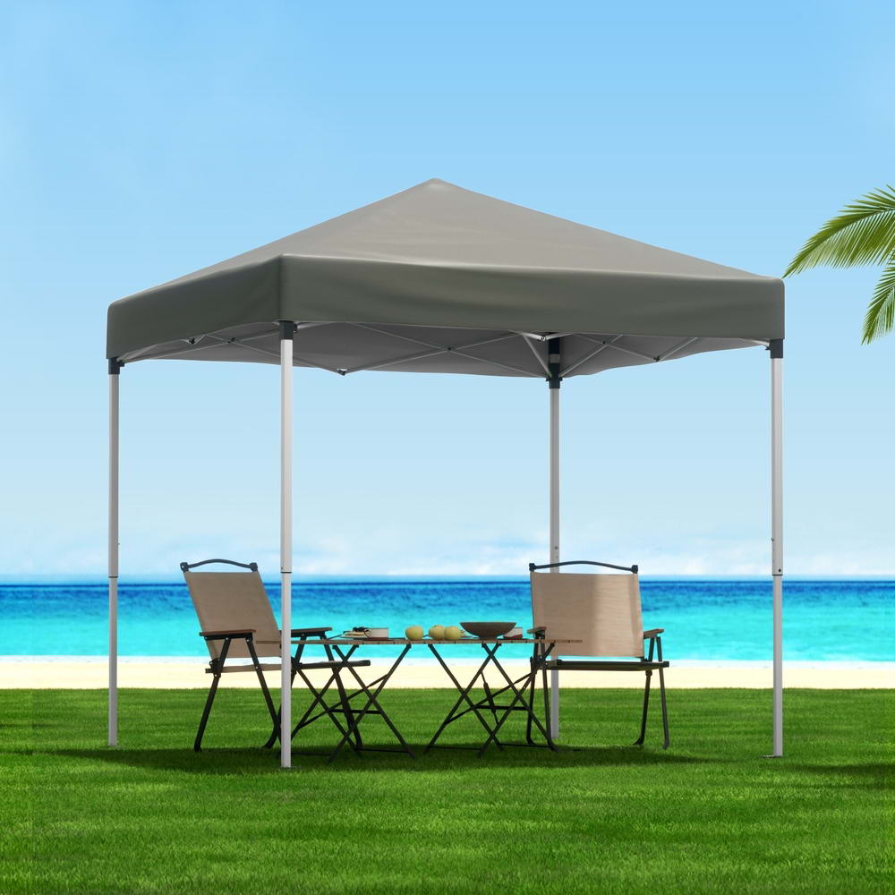 Instahut Gazebo 2x2m Outdoor Patio Garden Marquee Shade Grey Awezingly