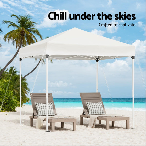 Instahut Gazebo 2x2m Outdoor Patio Garden Marquee Shade White Awezingly