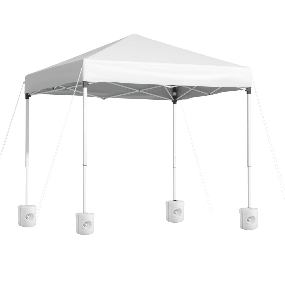 Instahut Gazebo 2x2m Outdoor Patio Garden Marquee Shade w/ Base Pods White Awezingly