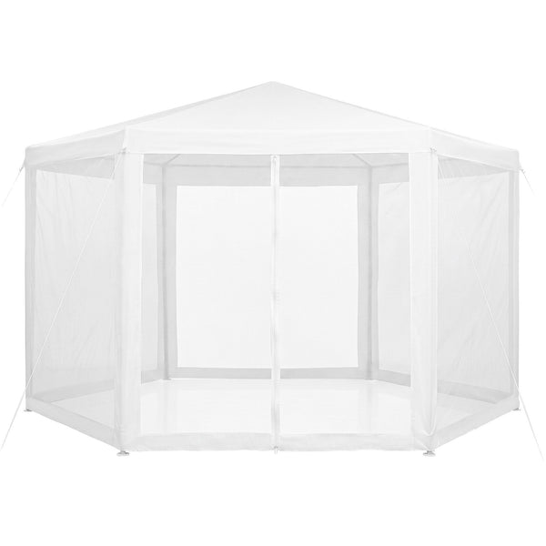 Instahut Gazebo?2x2m Marquee Wedding Party Tent Outdoor Camping Mesh Wall Canopy Shade Gazebos Navy instahut