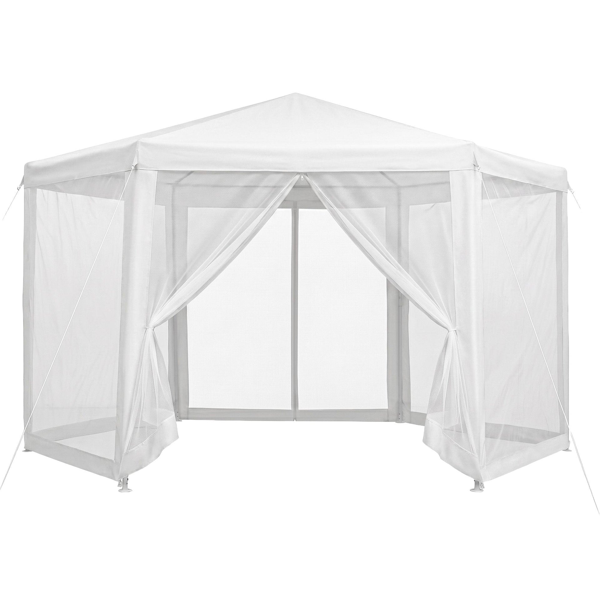 Instahut Gazebo?2x2m Marquee Wedding Party Tent Outdoor Camping Mesh Wall Canopy Shade Gazebos Navy instahut