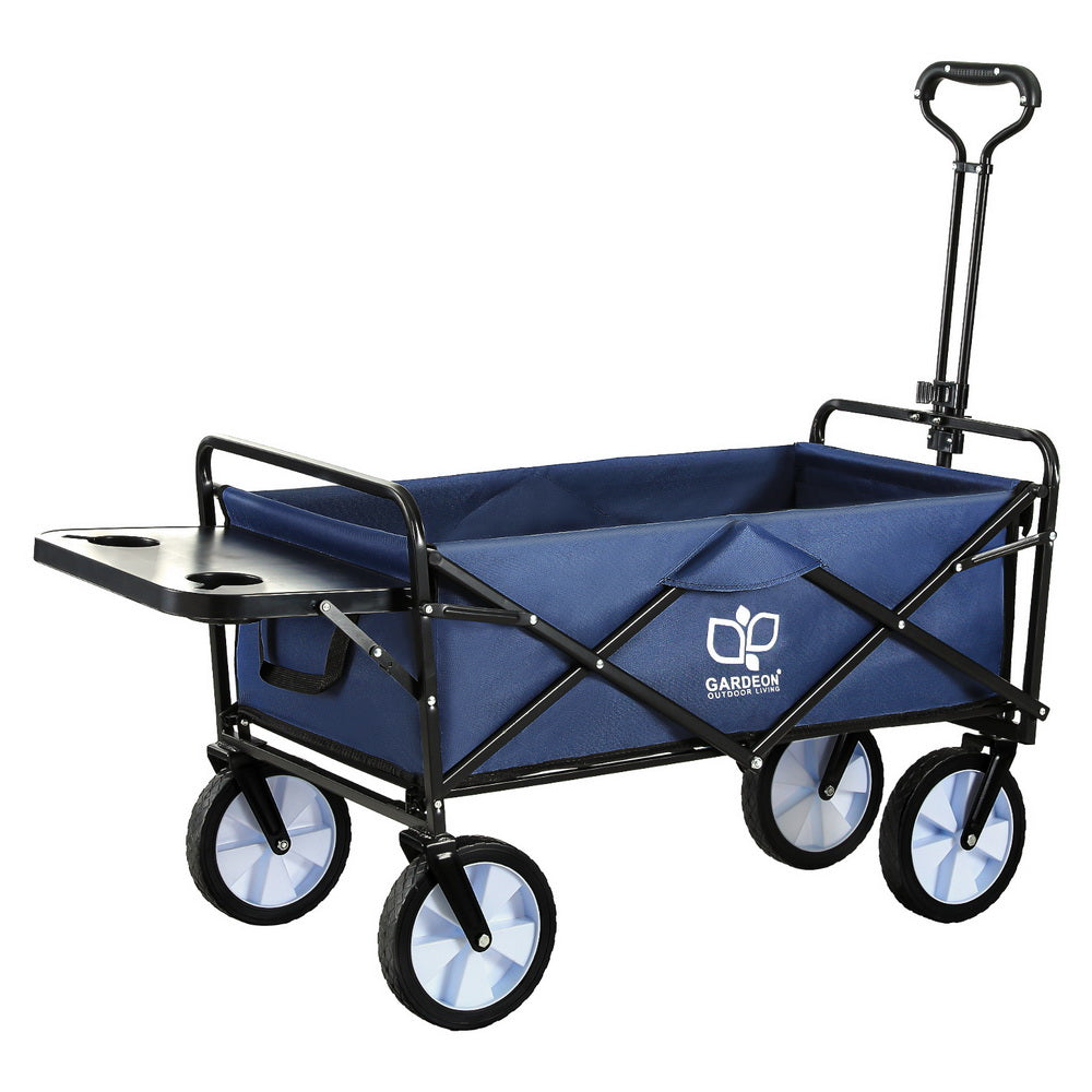 Gardeon Garden Cart with Cup Holders Blue Gardeon