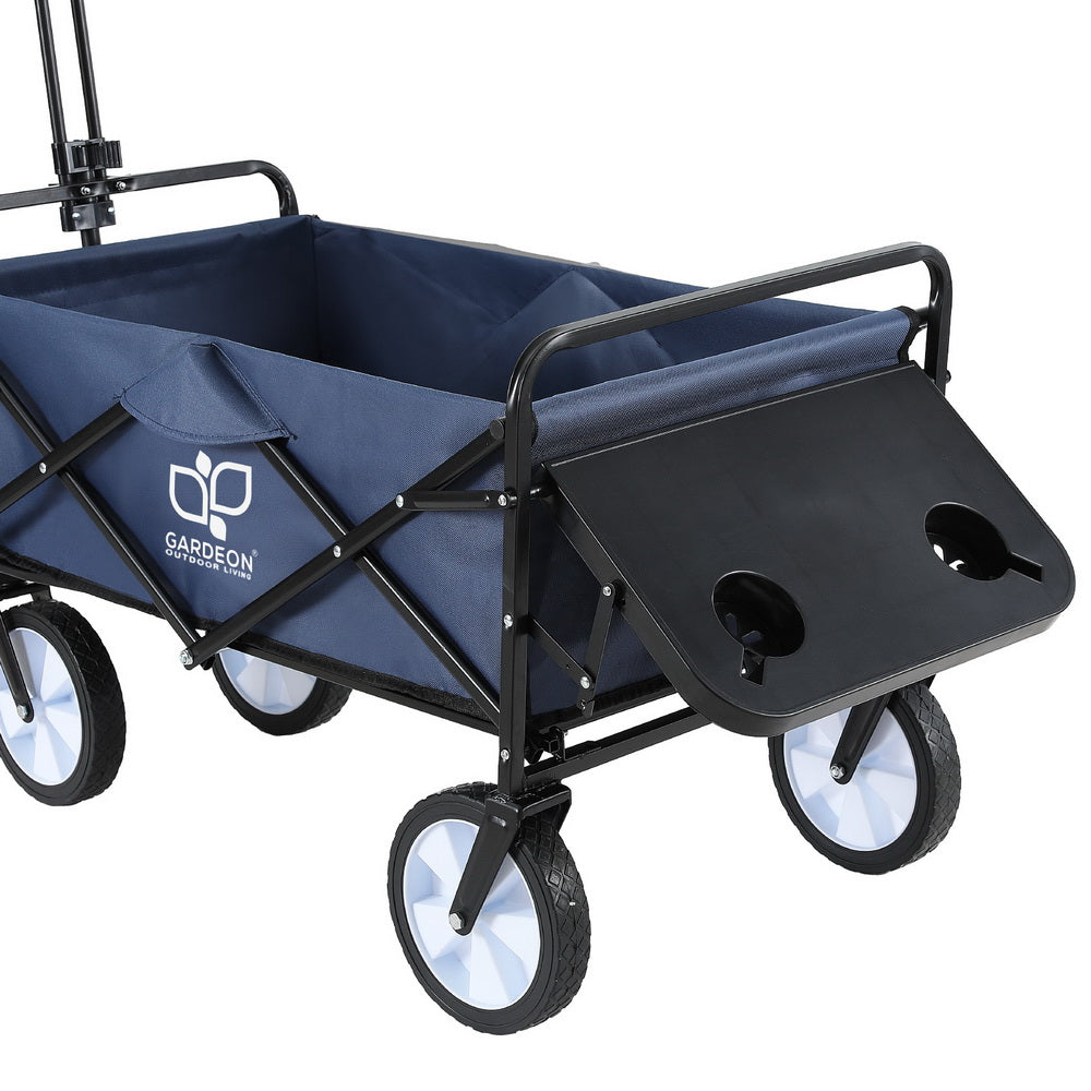 Gardeon Garden Cart with Cup Holders Blue Gardeon